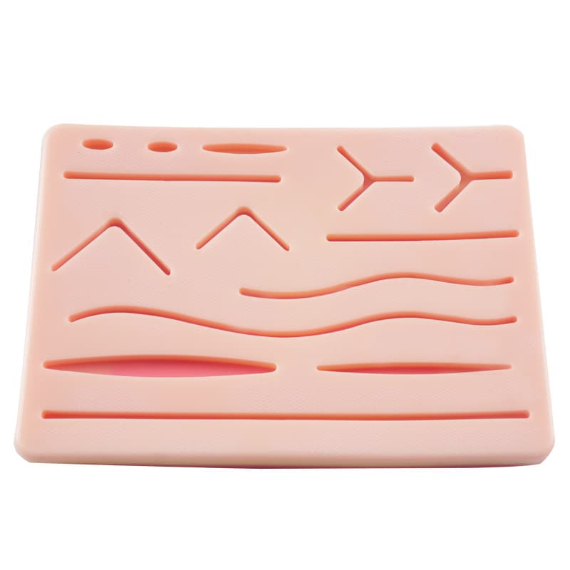 Surgical Suture Practice Training Kit Silicone Simulated Skin with Wound for Medical Students Teaching Tool Practice Set