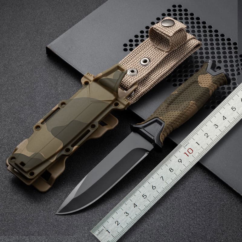 Cross-border Hot Selling Outdoor Knife Portable Pocket Knife Survival Knife Military Knife Field Hunting Tactical High Hardness Survival Knife