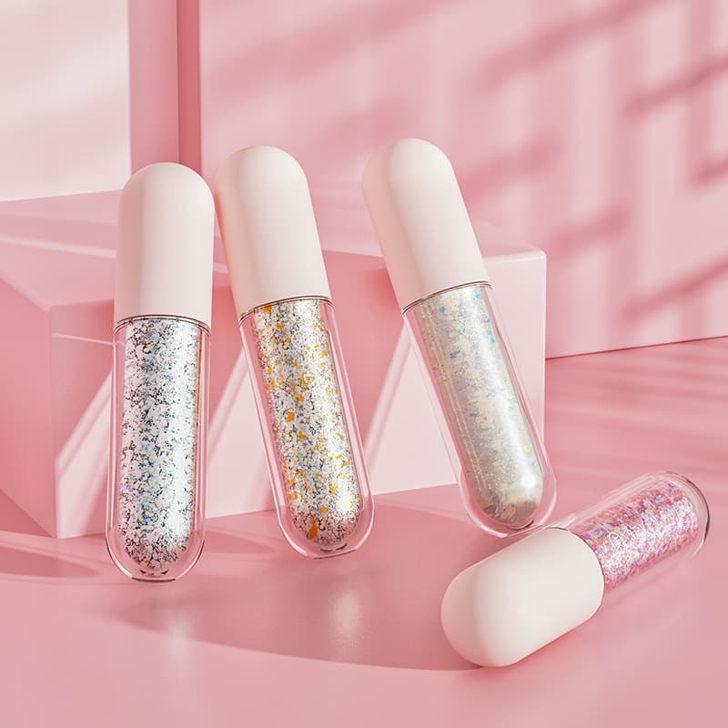 Qi Xiao Xian Colorful Children's Glitter Gel for Eyes, No-Glue Stage Performance Sparkle Powder and Flake Cream