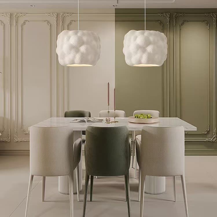 Cross-border wabi-sabi style living room chandelier lamp cream style living room lamp B&B bar French simple design hotel chandelier