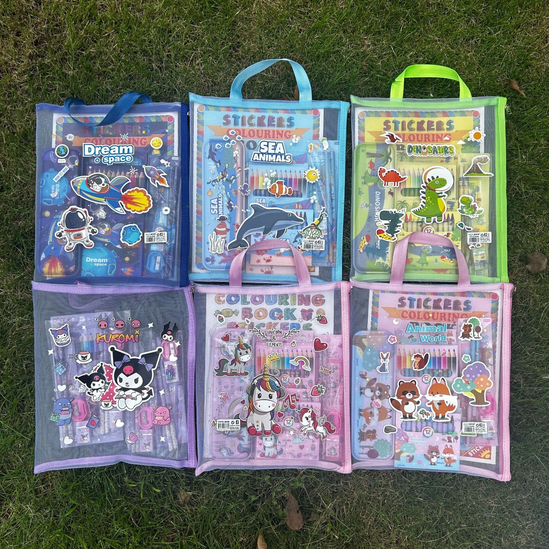 8088 Stationery Set Pencil Case Drawing Watercolor Pens Animal Unicorn Learning Gift Box Kindergarten Small Gift