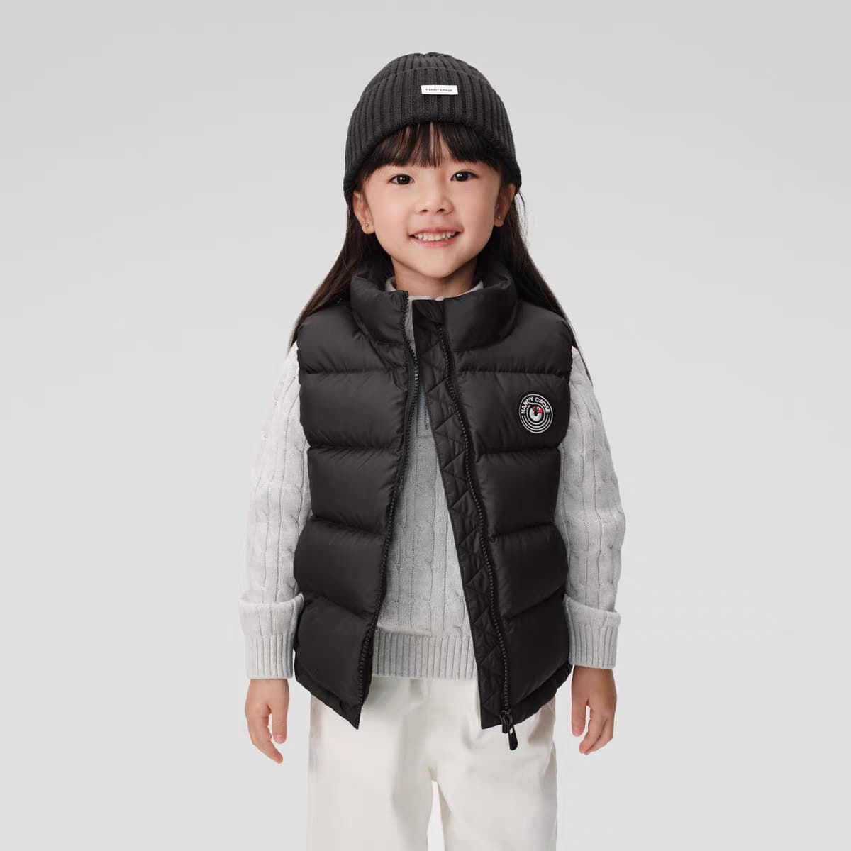 2025 Winter New Boys/Girls Baby Down Vest Warm Lightweight Stand Collar Versatile Kids Down Vest