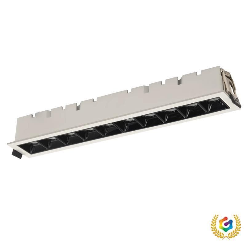 ✅ Long LED Recessed Ceiling Grille Light, Living Room Linear Mainless Light Strip Anti-Glare 5/10/15 Beads