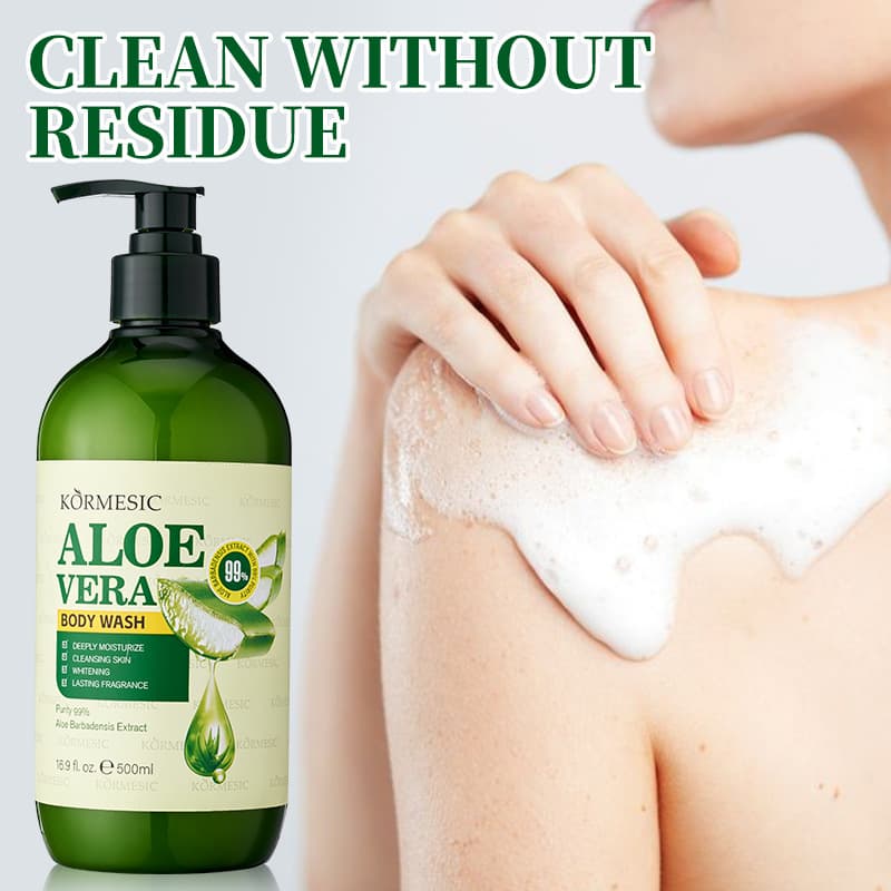 KORMESIC Aloe Vera Body Wash Full English Product Clean Cross-border Trade Factory Wholesale