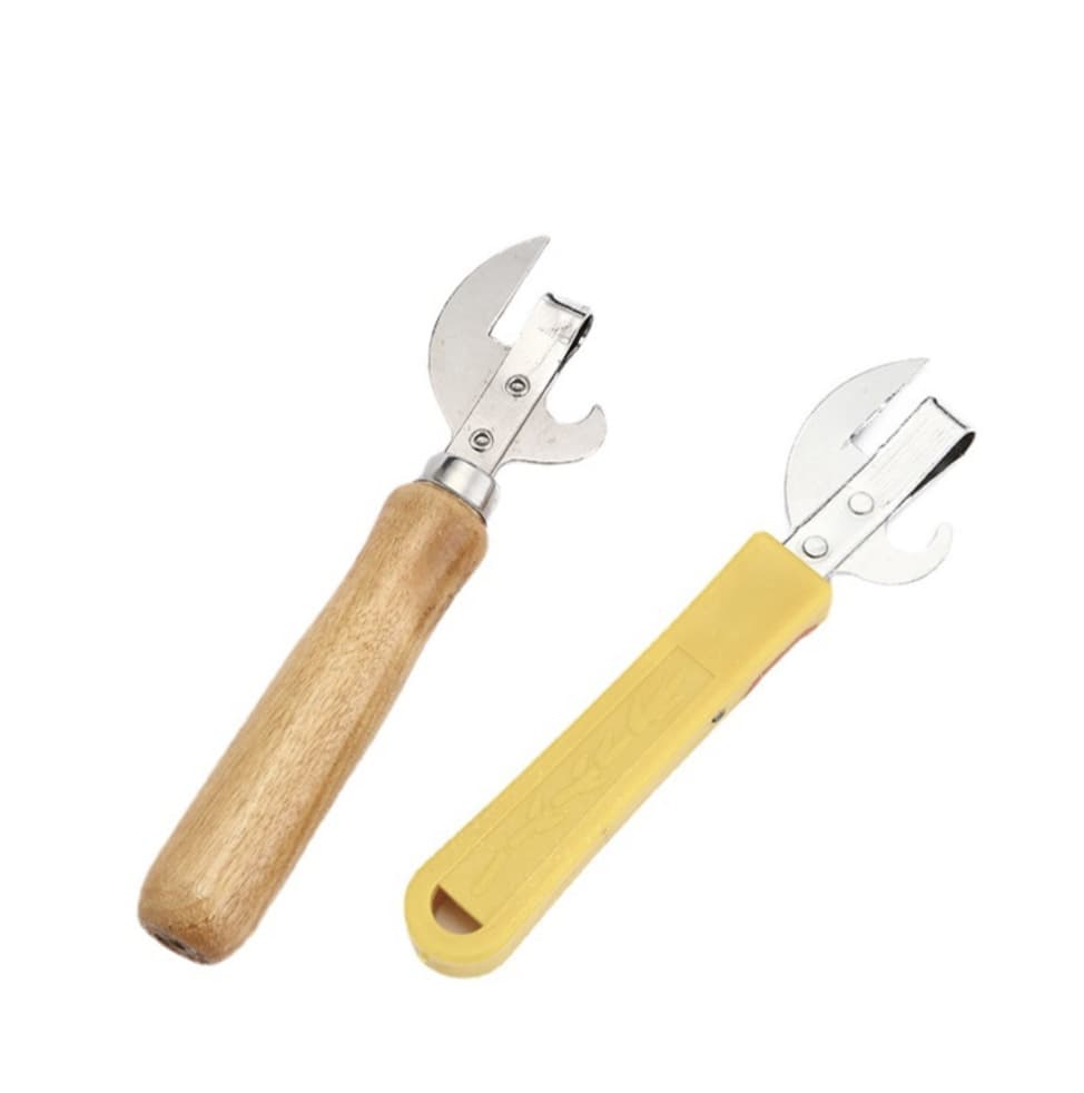 Wood Handle Pointed Opener, Plastic Handle Pointed Opener Red Wine Corkscrew Wood Handle Beer Bottle Opener, Multi-Function Wood Handle Can Opener