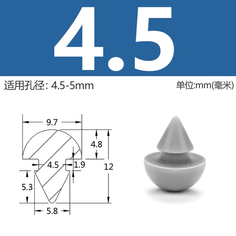 Silicone Plug Rubber Stopper Anti-Collision Round Rubber Plug Soft Rubber Cap for Hole Sealing and Leak Proofing