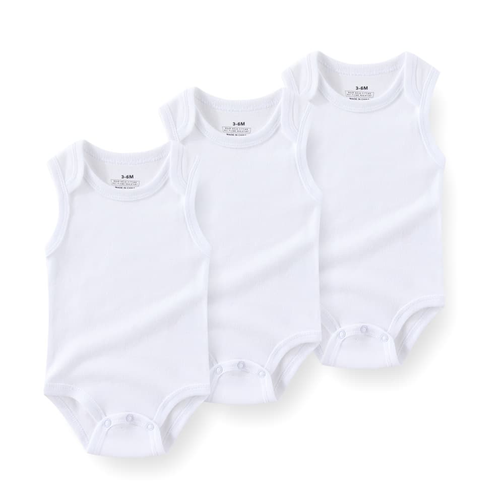 Newborn Vest Romper Baby Sleeveless Triangle Bodysuit Baby Onesie 3-Piece Set Southeast Asia Source