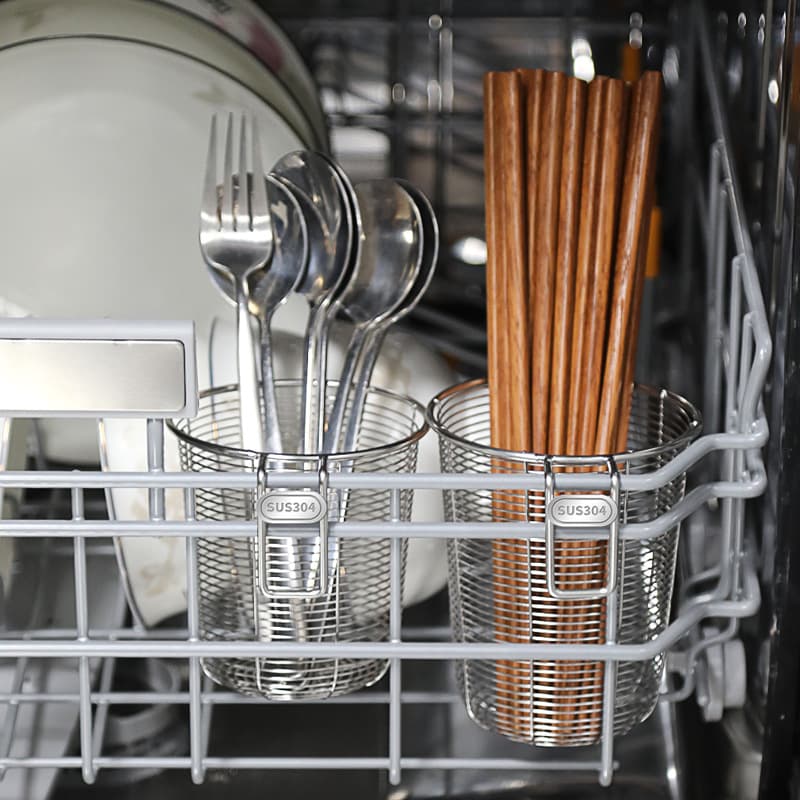 In Stock 304 Stainless Steel Chopstick Holder, Utensil Drainer Rack, Kitchen Storage Organizer, Dishwasher Safe