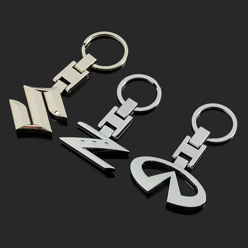 Cross-border H-buckle Suzuki Infiniti Nissan Z car emblem keychain metal key ring chain loop pendant