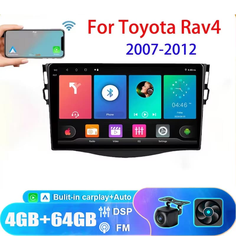 Android Carplay Navigation Stereo for Toyota RAV4 2006-2014