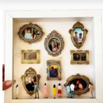 Creative DIY Mini Museum Silhouette Box Decorative Ornament for Export