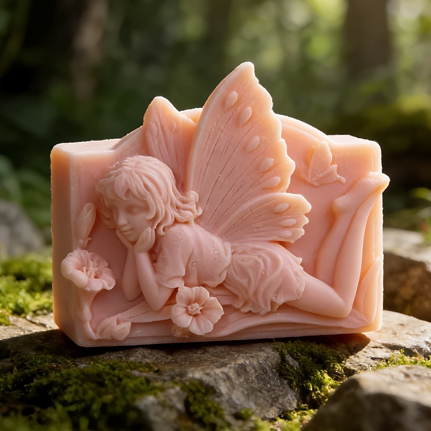 S086 Butterfly Flower Fairy/Handmade Soap/Silicone Mold/Candle Mold/Soap Mold/Silicone Soap Mold