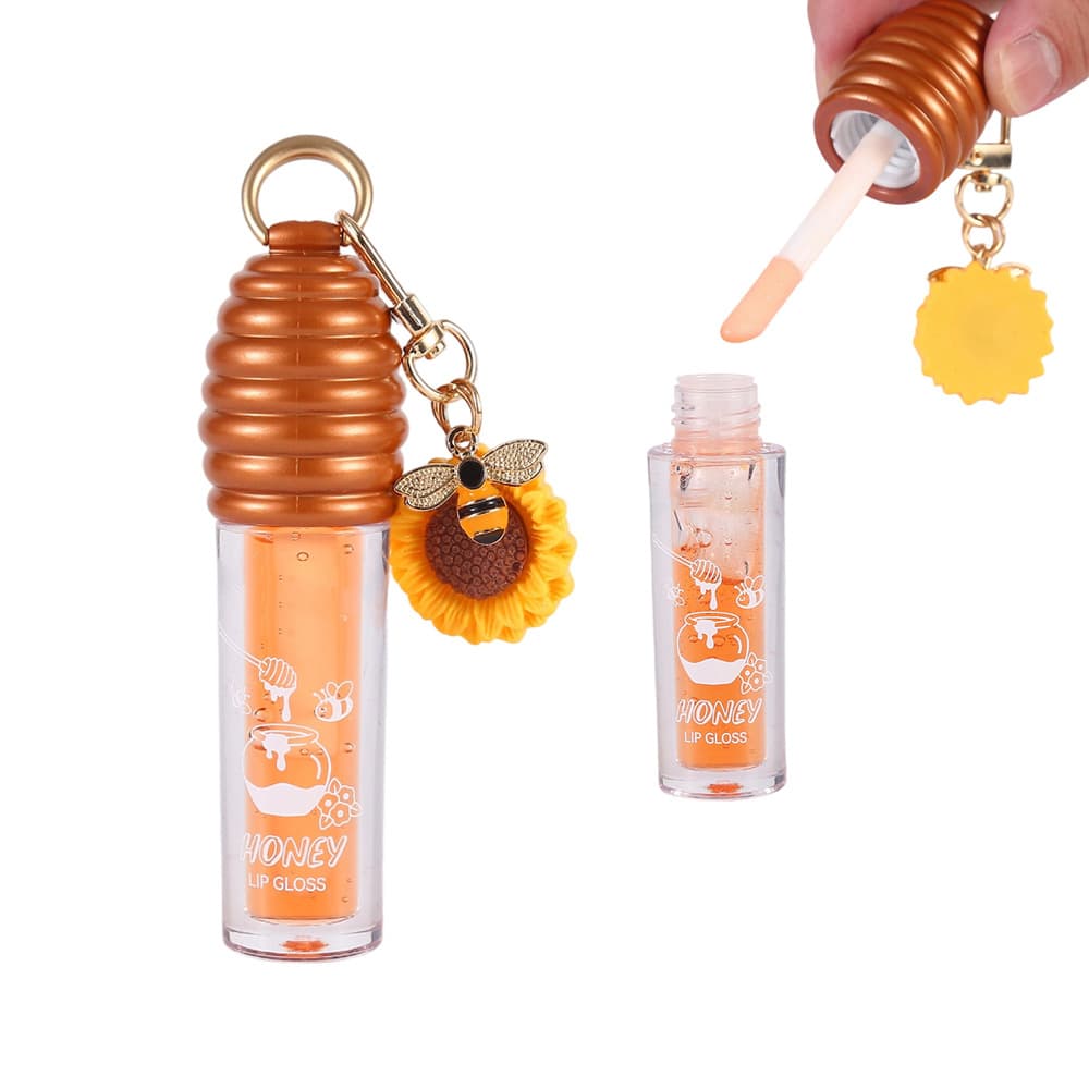 New Honey Lip Gloss Lip Glaze Clear Water-Gloss Mirror Lip Oil Non-Fading No Logo Moisturizing Lip Essence Care