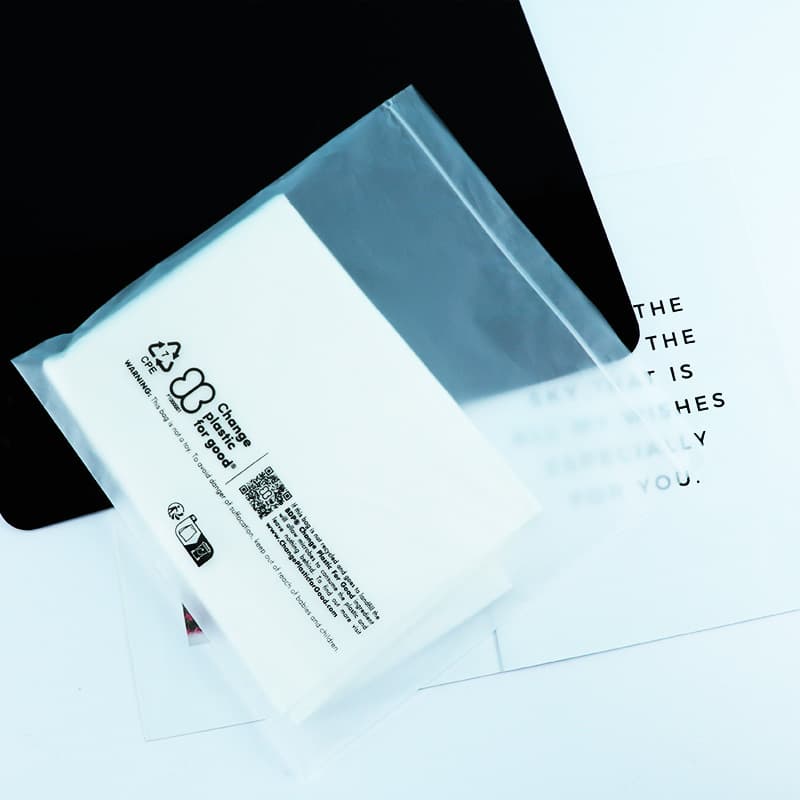100% Recycled Polybag - Recyclable Plastic Bag, GRS Bag, Recyclable Clothing Ziplock Bag