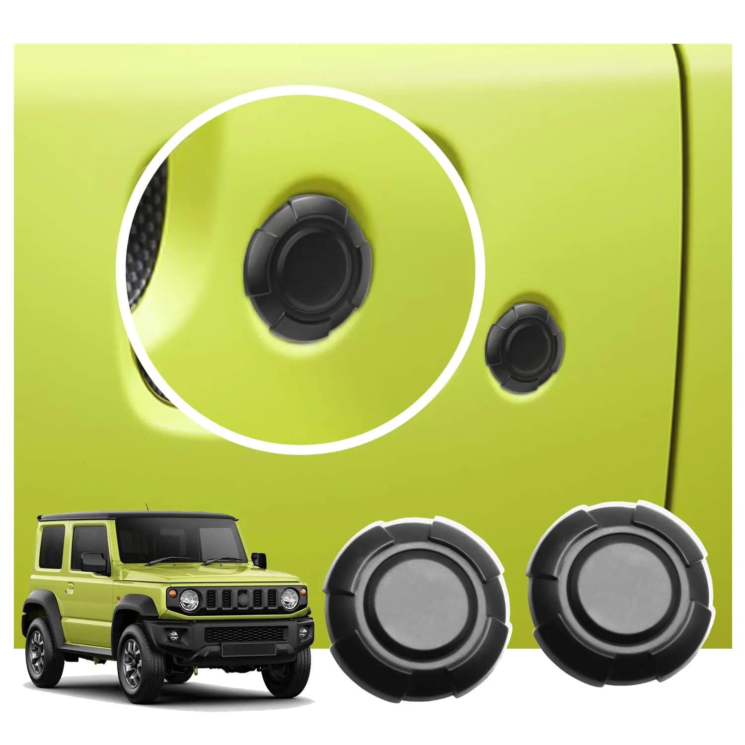 For 2018+ Suzuki Jimny JB64 JB74 Exterior Decoration Modification Door Lock Cover Keyhole Cover