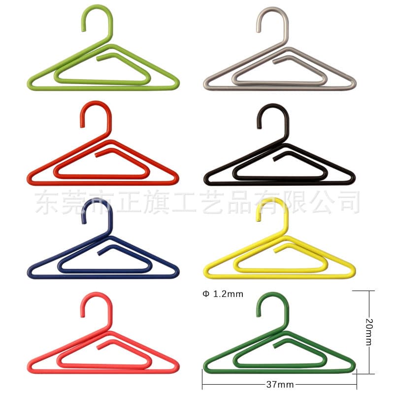Paper Clips Wholesale Bulk Creative 8-color Hanger-shaped Paper Clips Student File Clips Reading Record Clips In Stock