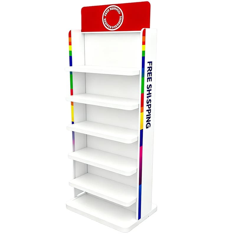 Supermarket shelf multi-layer floor display rack for headbands, dog collars, bracelets, anklets, small storage rack iron shelf