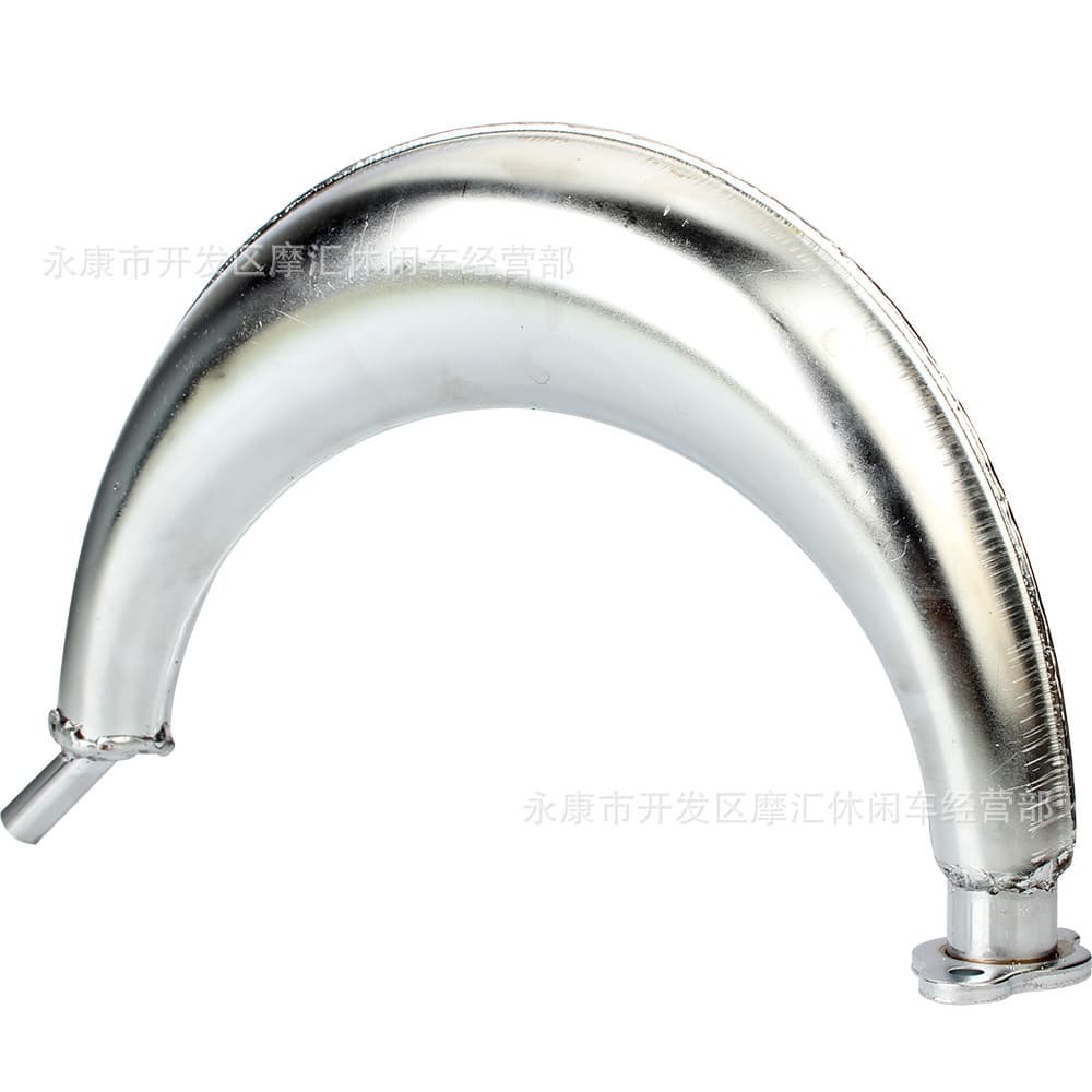 Mini Bike Parts 2-Stroke Engine 49CC-80CC Banana Exhaust Pipe Tube Muffler Smoke Pipe Iron Exhaust