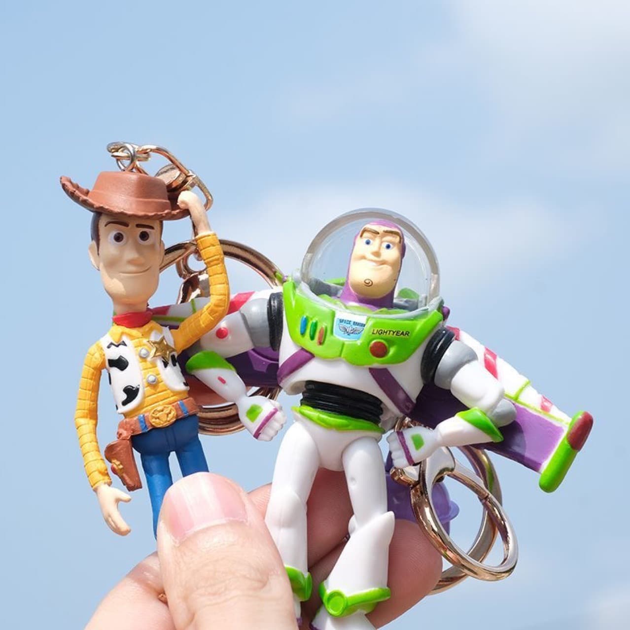 (Drop Shipping) Cross-border Trade Toy Story Buzz Lightyear Woody Keychain Pendant Air Vent Car Freshener