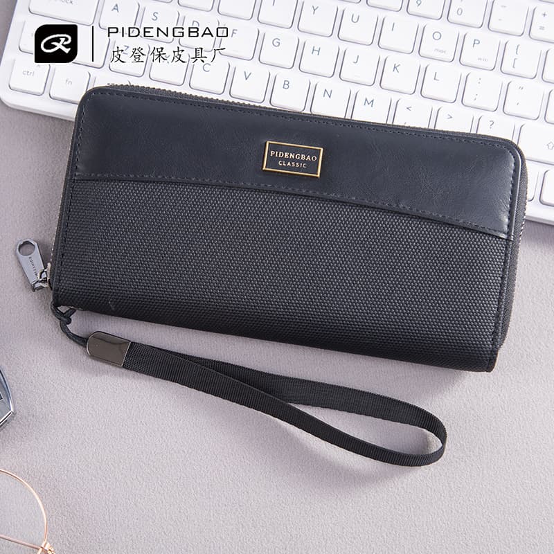 Cross-Border Men's Wallet, Long Style, Large Capacity Clutch Bag, Coin and Card Holder, Integrated Phone Bag, Fashionable Foreign Trade Wholesale