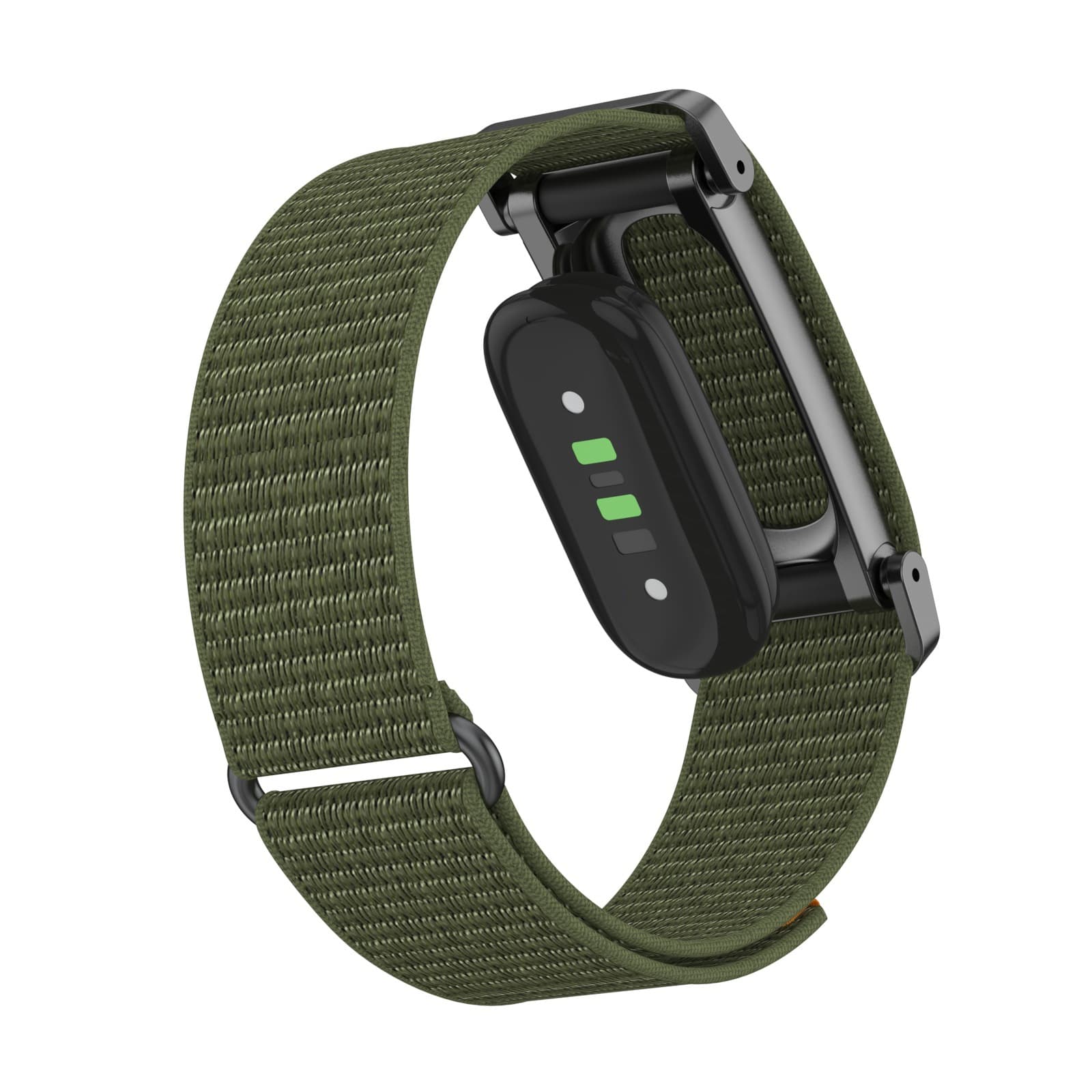 Feather Nylon Loop Watch Band Compatible with Fitbit Air, New Metal Case Breathable Nylon Strap