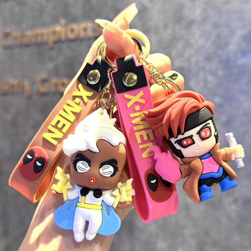 New Cross-Border Marvel X-Men Keychain Doll Cartoon Wolverine Bag Pendant Car Keychain Wholesale