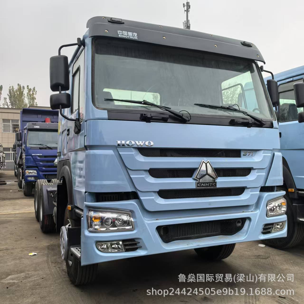 Long-term sale of Howo tractor head, rear eight-wheel cargo transport truck, 380HP heavy-duty truck