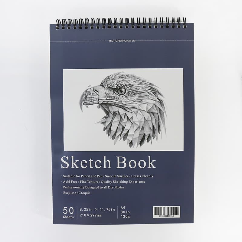 Factory Direct A4 A5 Thick Sketchbook for Student Art, Colored Pencil Drawing Book, Stationery Wholesale