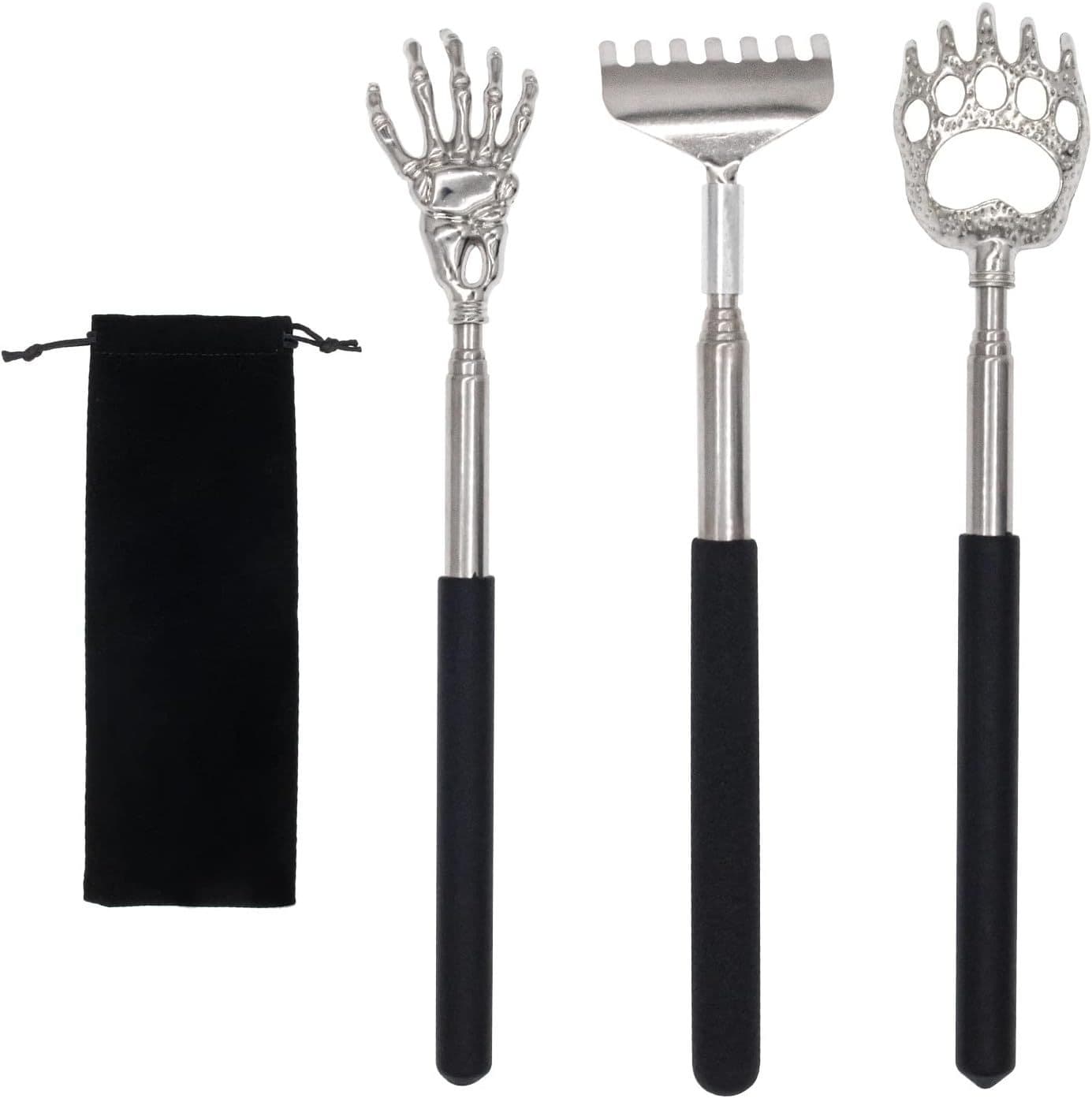 Soul 24-Claw Stainless Steel Retractable Back Scratcher Itching Tool 28 Octopus Head Massager