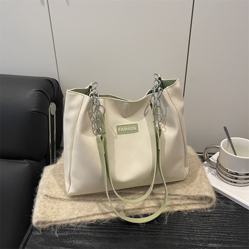 College Student Tote Bag for Women 2026 New Style Fashionable Shoulder Bag Large Capacity Trendy Commuter Bag
