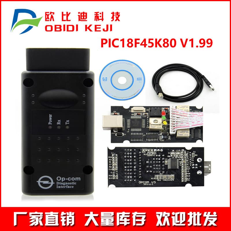 Cross-border opcom OP-Com for Opel V1.99 1.99 PIC18F45K80 and FTDI Chip