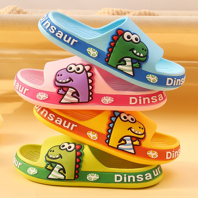 Children's Home Slippers, Non-Slip, Wear-Resistant, Soft Sole, Cute Cartoon Baby Boys and Girls, Small and Medium Kids Slippers