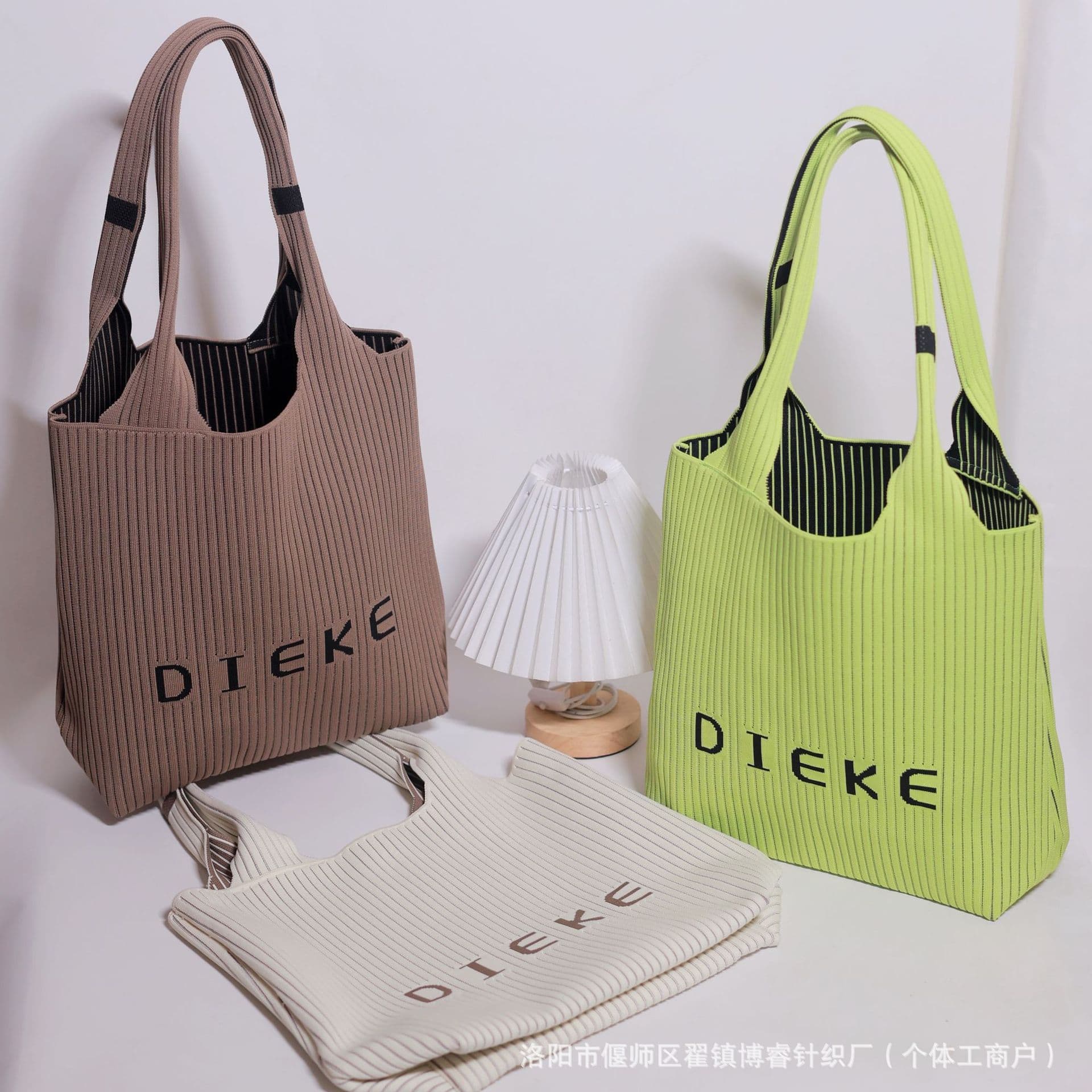 New Style Women's Shoulder Bag Tote Handbag Crossbody Small Bag Knitted Large Capacity Backpack