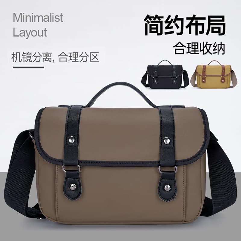 Shoulder camera bag digital camera storage bag SLR lens suitable for Fuji Sony Canon r1 SLR camera bag