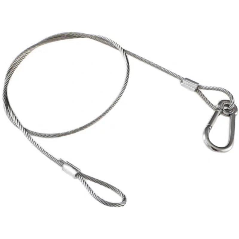 Stainless Steel Wire Rope Aluminum Sleeve Terminal Safety Rope Galvanized Iron Wire Flat, Round, Rubber-Coated, Plastic-Coated Wire Rope Processing