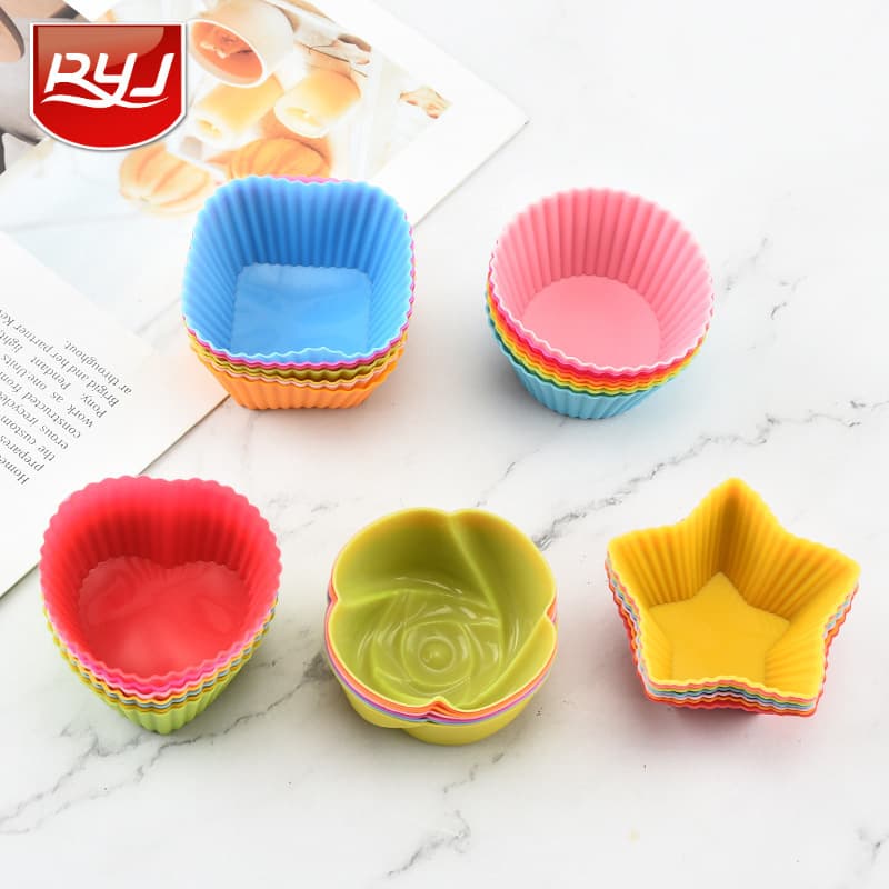 Silicone Cupcake Mold Muffin Cup Small Cake Cup 7cm 7g Silicone Muffin Mold DIY Baking Tool