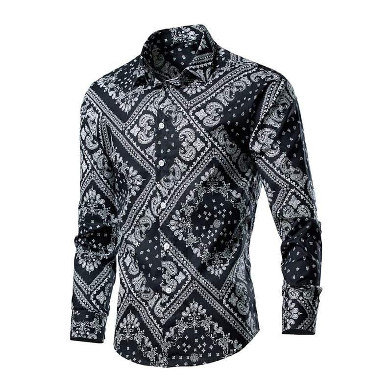 Summer New Foreign Trade Cross-border Men's Shirt Fashion Casual Multi-color Floral Shirt Plus Size Trendy Men's Short-sleeved Lining