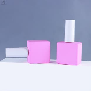 Factory Custom 10ml 15ml Square Gel Polish Bottle with Brush Cap Nail Polish Bottle Custom Logo