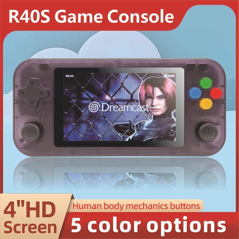 Cross-border AROKS System 4.5-inch HD Android Game Console Arcade R40S Retro Handheld Horizontal Game Console