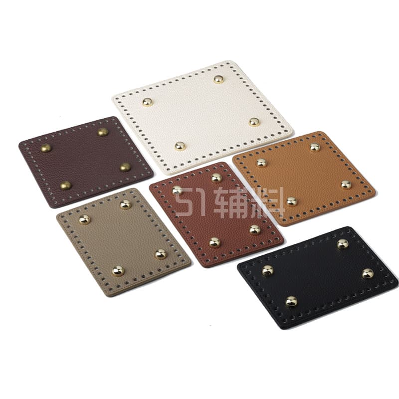 Handmade square bag base, round bottom nails, versatile Hyuna crochet wool box, bag DIY accessories