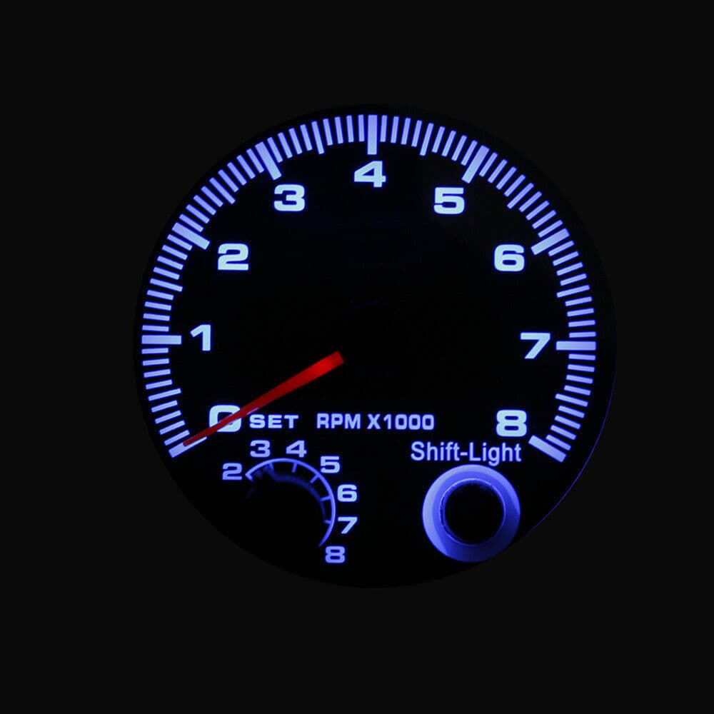 Cross-border 12V 3.75-inch universal blue pointer tachometer for car modification