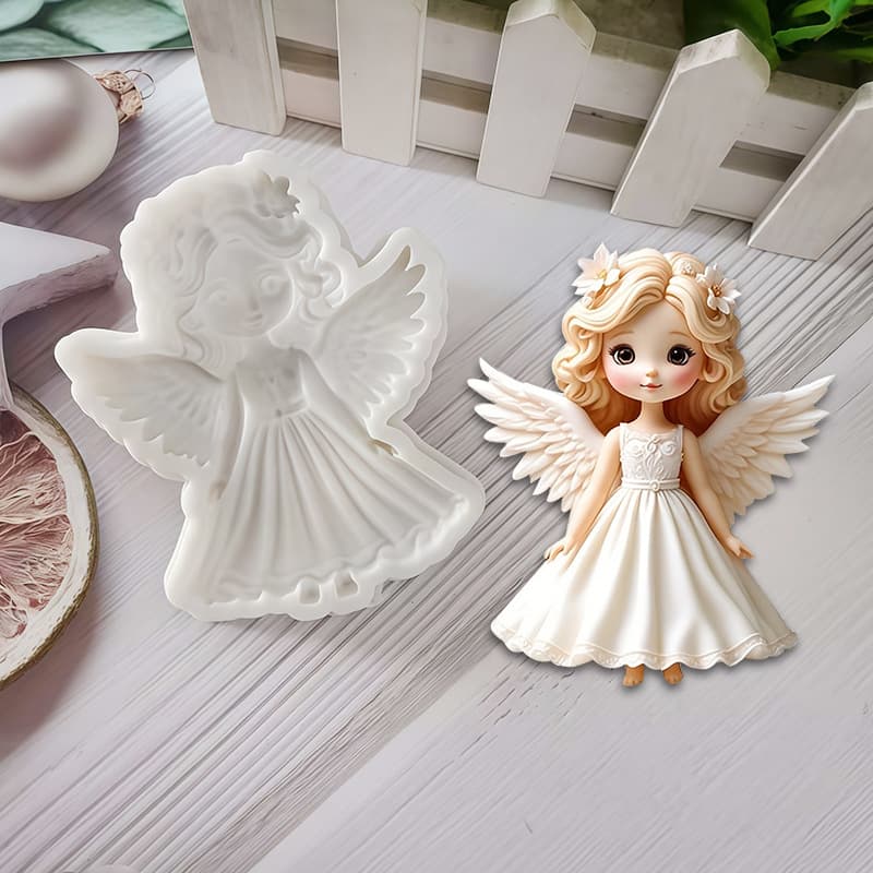 Butterfly Fairy Silicone Mold for Cake Decoration, Chocolate Cake Mold, Resin Casting Tool
