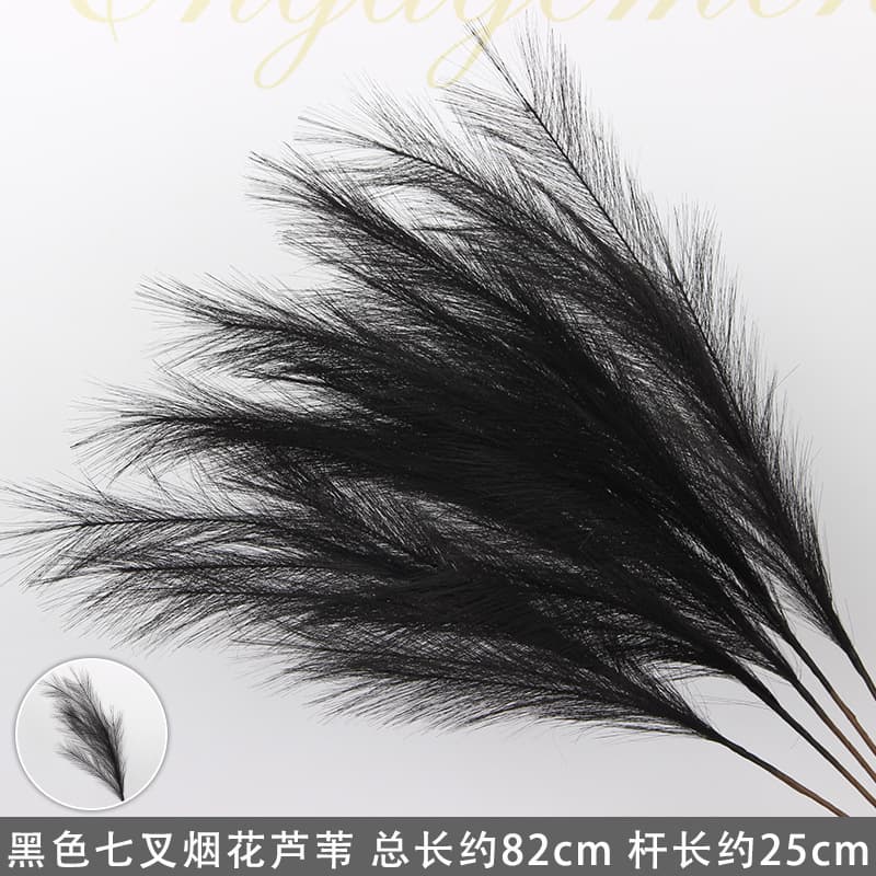 Black Artificial Flowers Wedding Silk Flowers Wedding Decoration Floral Materials Fake Flower Arrangement Rose Black Series Floral Art