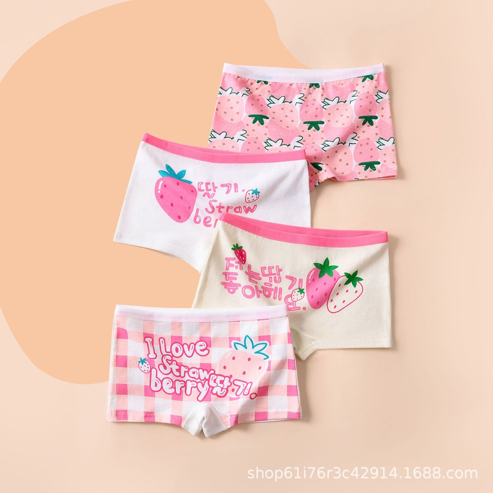 Special Offer Kids Cotton Boxer Briefs for Girls, All-Cotton Flat Leg Toddler Girl Underwear