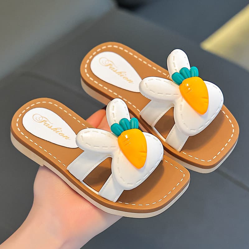 Girls Slippers Children's Fashion Princess Slippers 2025 Summer New Slippers Indoor Baby Girls Anti-Slip Slippers