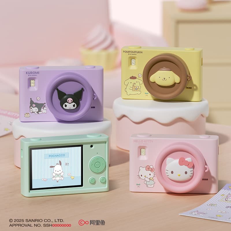 Sanrio CCD Card Camera for Students, Digital Camera with Photo and Video, Gift for Girlfriend