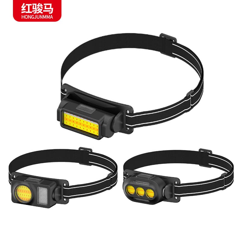 Cross-Border New Headlamp with Strong Light, Head-Mounted Long-Lasting Rechargeable Night Fishing Portable Home and Outdoor Work Light, Super Bright
