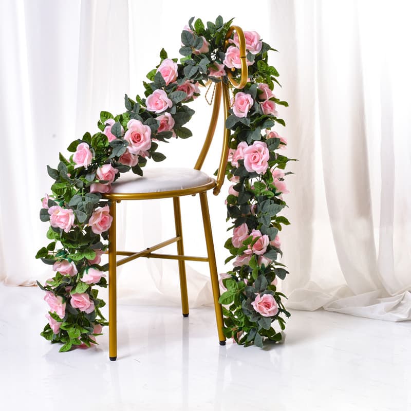 Factory direct sales 16 rose vines, fake flower vines, air conditioning water pipes, home decoration, simulated rose vines