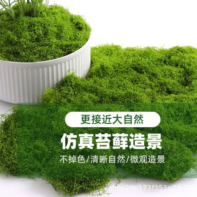 Lawn Landscape Decoration Miniature Bonsai Plant DIY Decorative Rockery Fake Moss Artificial Ivy Floor Covering Ornament