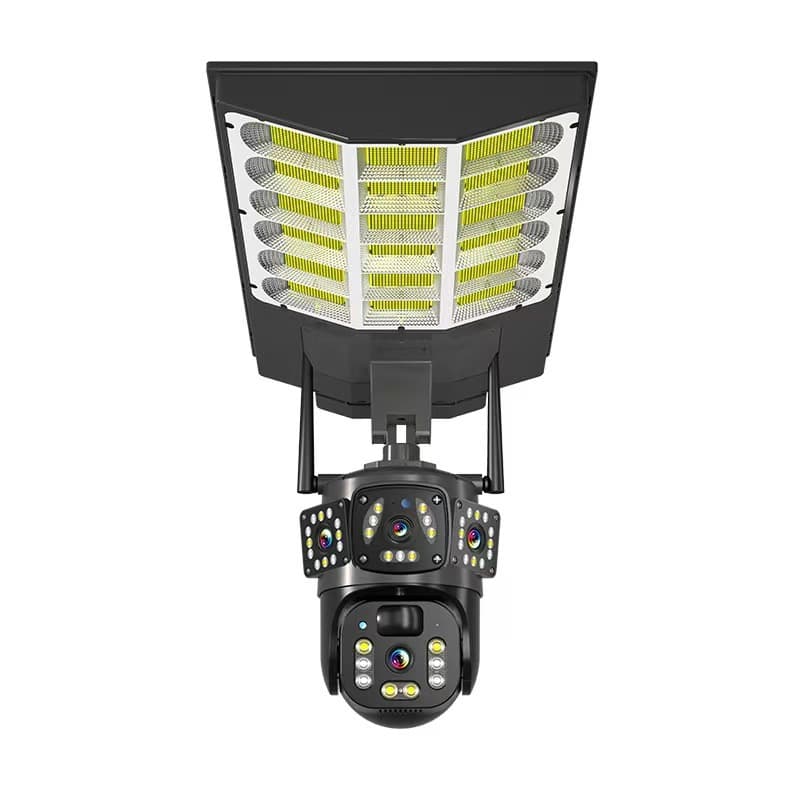 Solar Street Light Monitoring Camera 360-Degree Panoramic Mobile Remote Plug-Free Outdoor Yard Road Cross-border
